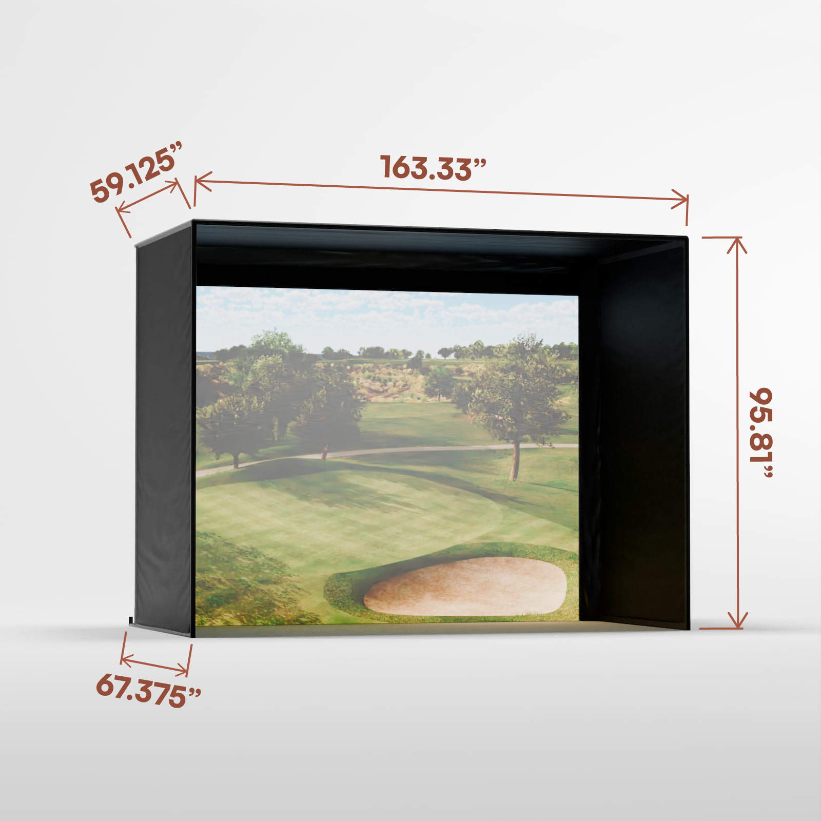 Carl's Place DIY Golf Enclosure Kit with Impact Screen