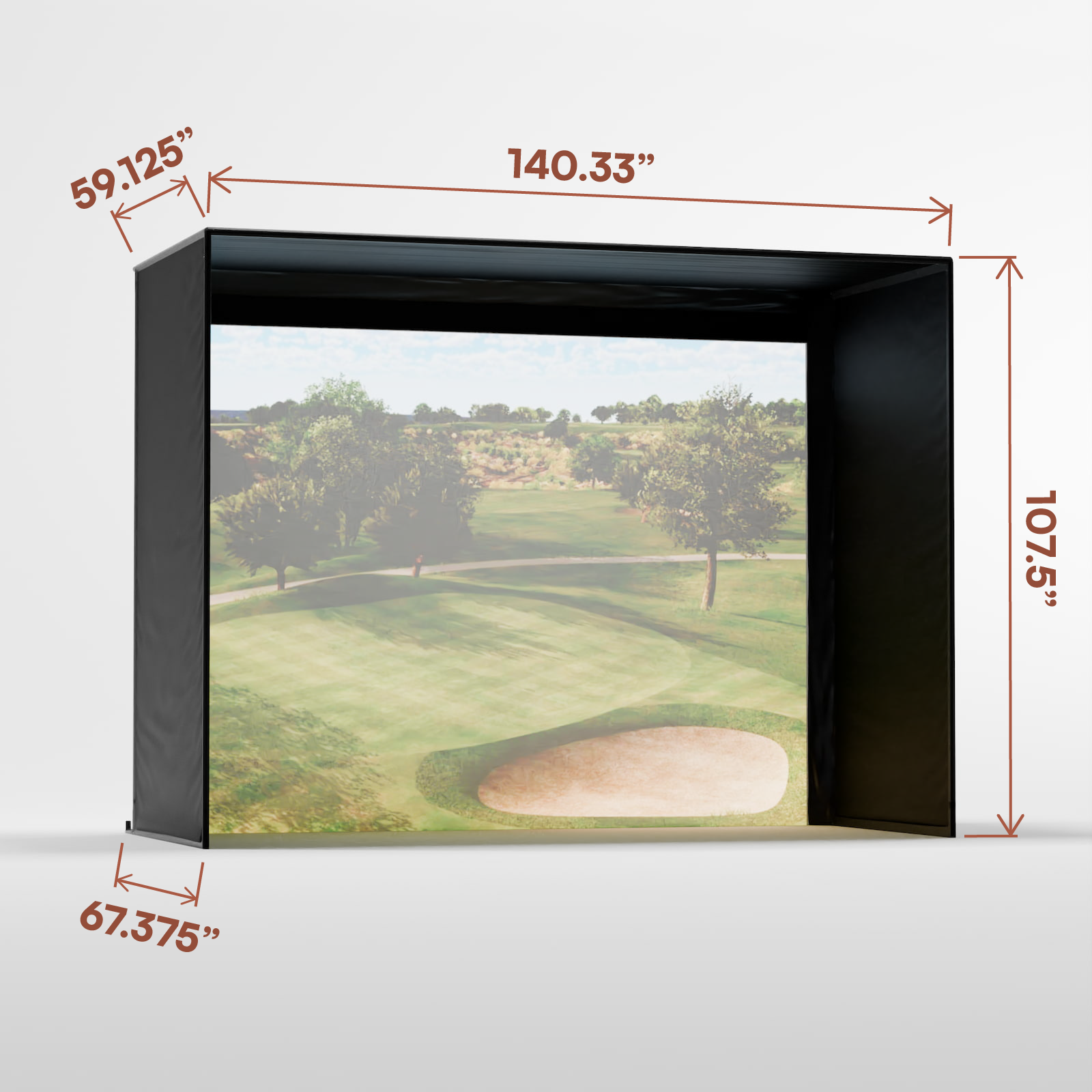 Carl's Place DIY Golf Enclosure Kit with Impact Screen