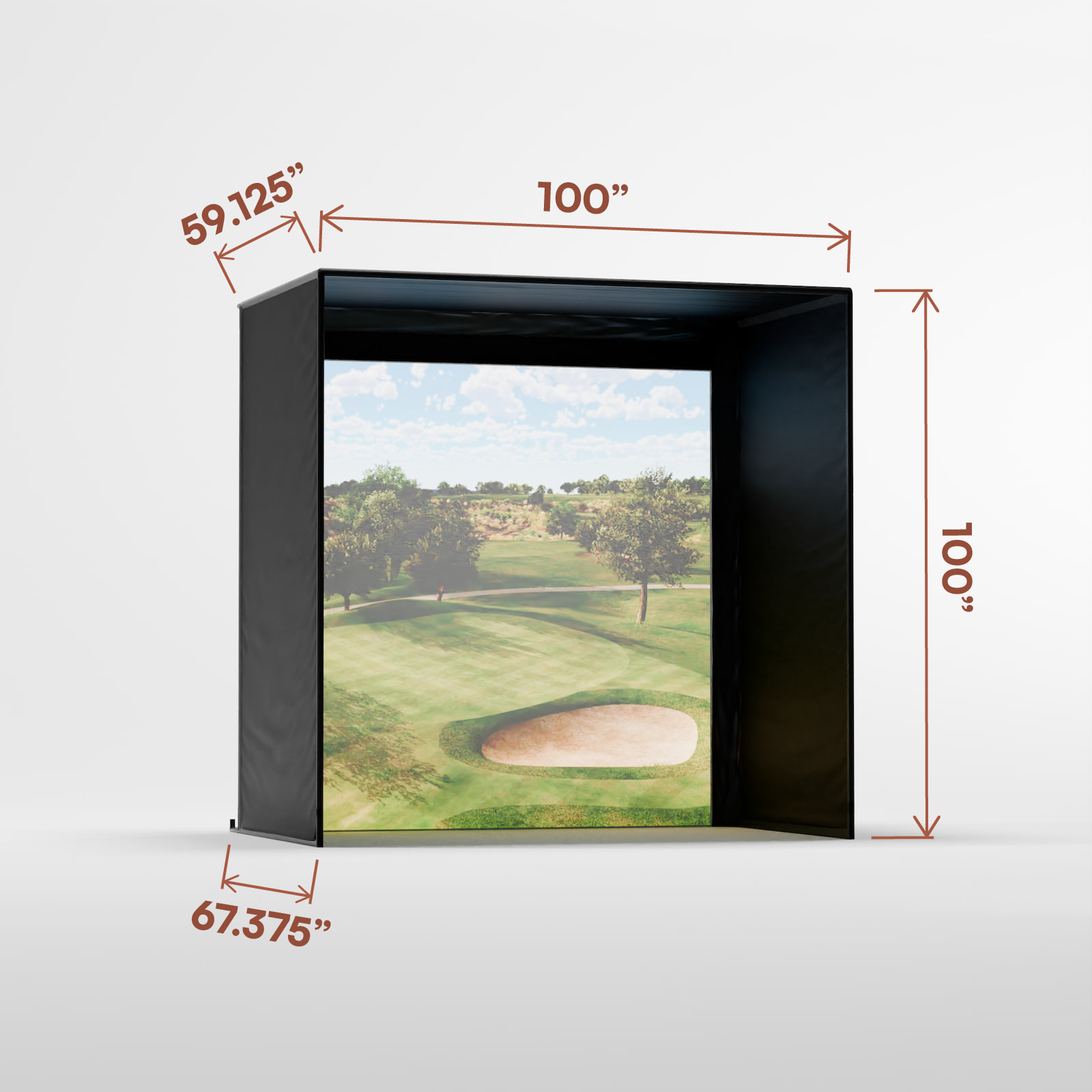 Carl's Place DIY Golf Enclosure Kit with Impact Screen