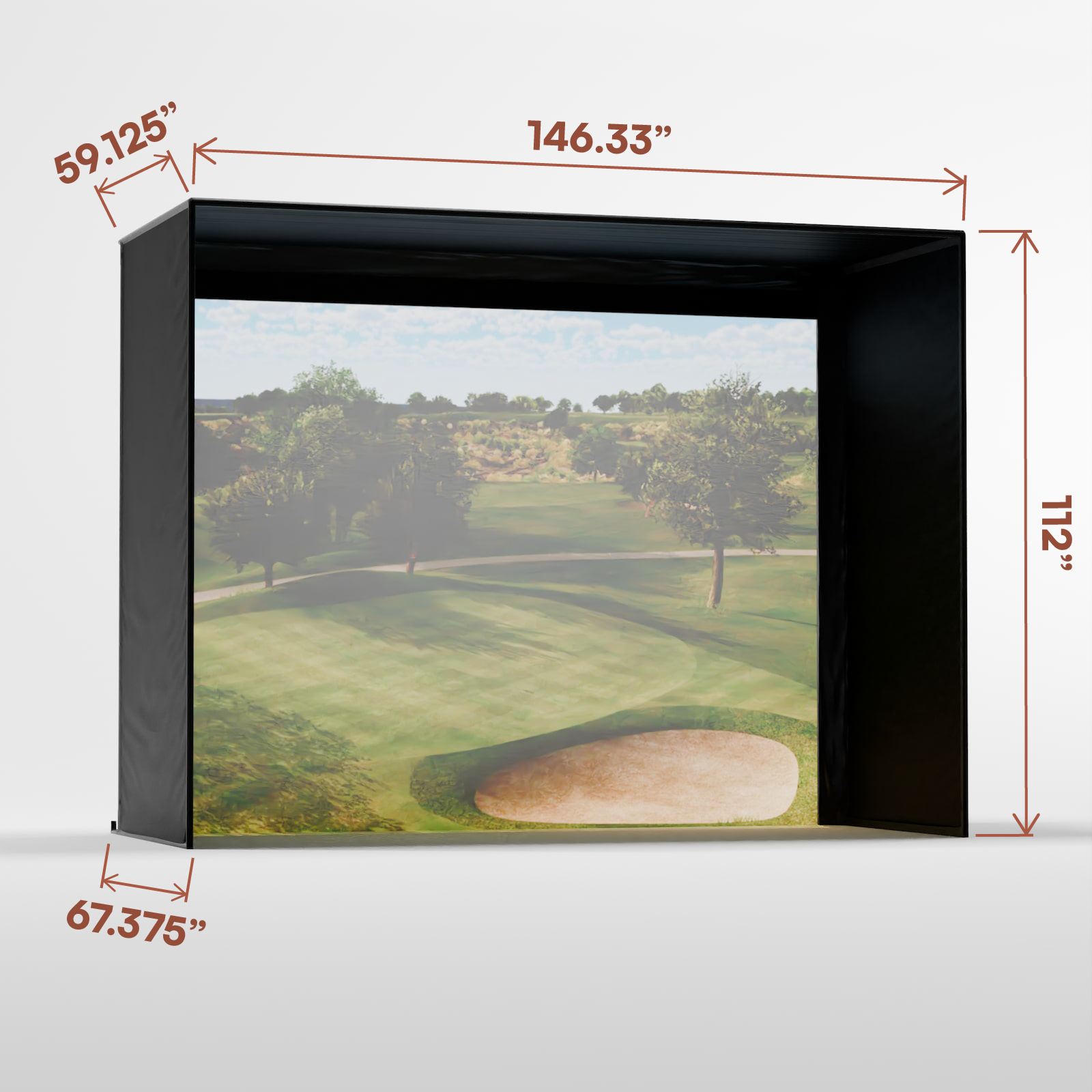 Carl's Place DIY Golf Enclosure Kit with Impact Screen