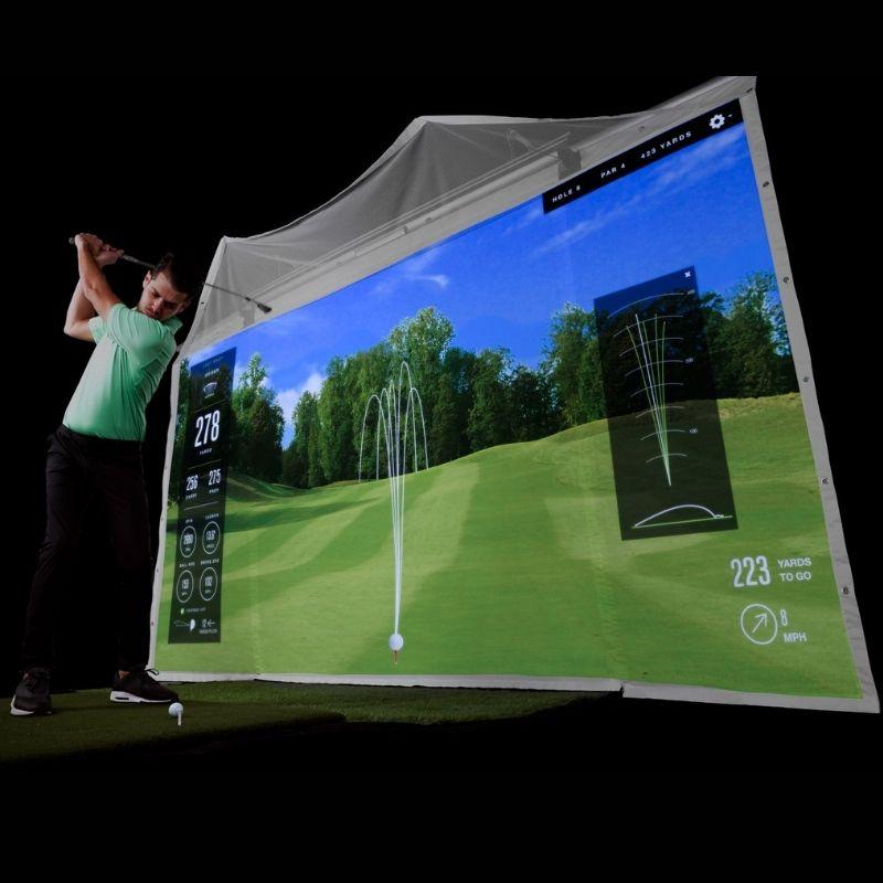 HomeCourse Pro Retractable Golf Simulator Screen